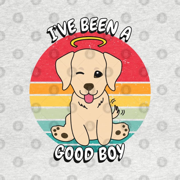 Cute retriever dog is a good boy by Pet Station